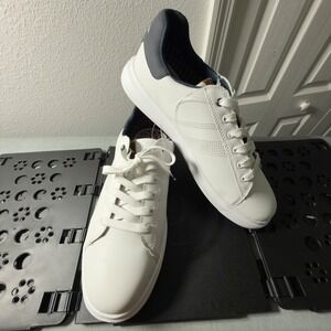 Ben Sherman Sneakers Mens 12 White Like New Low Top Plaid Lining BSMF20108-140
